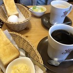 Komeda Coffee Ten Yamaguchi Ishin Koen Ten - モーニングセット