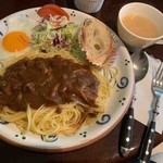 Dining Bar Utage - きのこカレーパスタ