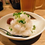 やきとりセンター - 大根おろしをお味噌で食べます( ﾟДﾟ)ｳﾏｰ