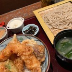 おそば　照庵　銀座 - 天丼セット