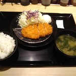 Matsuya Kiyose Ten - ロースかつ定食、ポテトサラダ