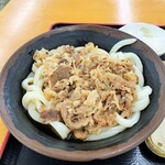 さぬき麺輝屋 - 肉ぶっかけ・温・小。470円