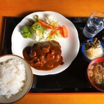 会 - 料理写真:ハンバーグ定食