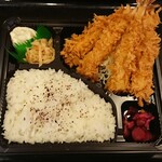 とんかつまるや - えびフライ定食