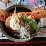 合正ガーデン - あなごしらす天丼1450円