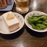 一膳屋 五丈原 - 料理写真:五丈原セット（やっこ、えだまめ）