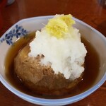 宮古そば　権三郎 - そばがき揚げ  350円