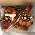 ラ・メゾン アンソレイユターブル パティスリー - 【ハロウィンスイートとかぼちゃのキャラメルクッキークリームタルト】880円×2