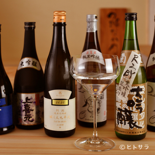 Our professional staff will guide you through our wide selection of sake.