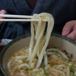 味万 - １－４）天むす定食の麺アップ