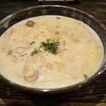 期間限定“きのこのクリーム　どんすぱ”