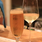 Wines Kitchen Rigatto - まずは、生とグラスワインで乾杯(^^♪