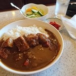 帆船 - カツカレー（ドリンク・サラダ付）850円