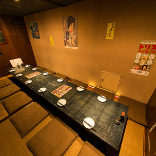 Equipped with a private horigotatsu room ♪ Up to 14 people ◎