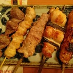 炭火炙り家 えびす - 焼き鳥盛り合わせ