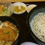 島田屋 - かつ丼（小）とぶっかけうどん（並）