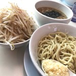 ラーメン　つけ麺　天高く翔べ！ - つけ麺(野菜、ニンニク、アブラ、カラメ増し)