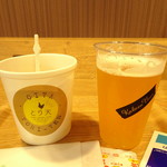 スカイカフェ アズール - とり天カボスビールセット　