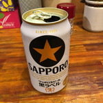 ラーメン 洞くつ家 - ビール（黒ラベル缶） 300円