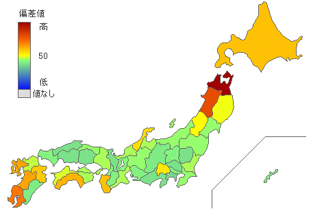 都道府県別戦後幕内力士出身地 - とどラン