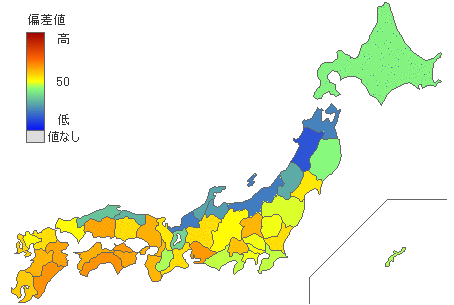 都道府県別年間晴れ日数 - とどラン