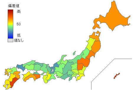 都道府県別男性肥満率 - とどラン