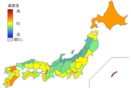 都道府県別離婚件数 - とどラン