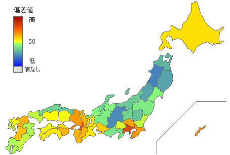 都道府県別小学生携帯電話・スマートフォン所有率 - とどラン