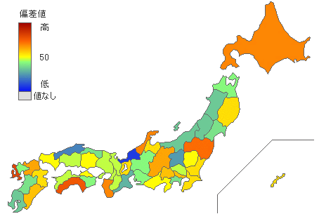 都道府県別膀胱がん死亡率：女性 - とどラン