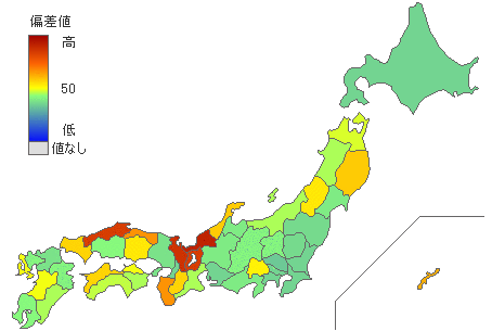 都道府県別名勝数 - とどラン