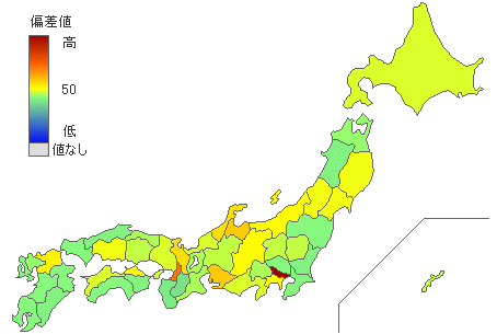 都道府県別大企業数 - とどラン