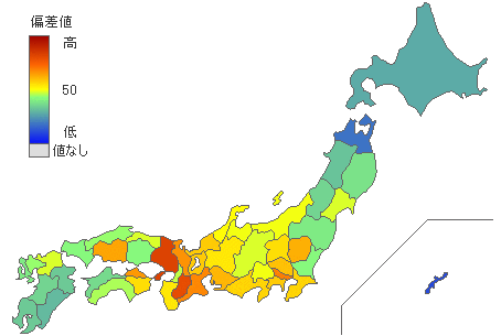 都道府県別1世帯あたり純資産 - とどラン