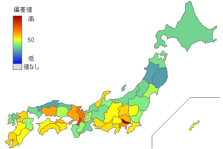 都道府県別不動産屋店舗数 - とどラン