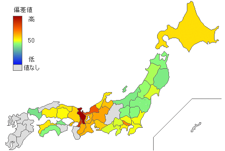 都道府県別なか卯店舗数 - とどラン