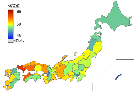 都道府県別高校男子テニス部員数 - とどラン