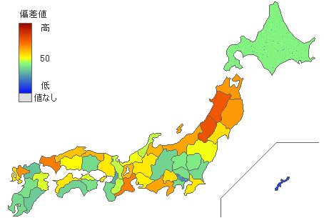 都道府県別高校男子陸上部員数 - とどラン