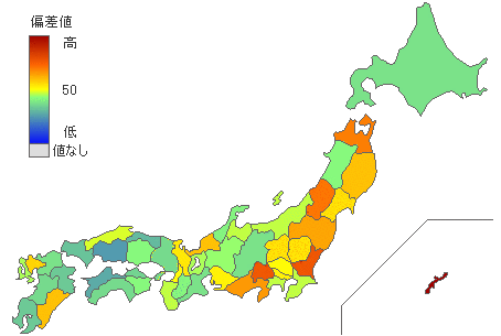 都道府県別ハンバーグ消費量 - とどラン