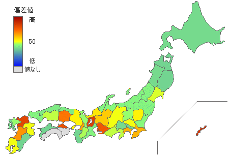 都道府県別中学校・大規模校比率 - とどラン