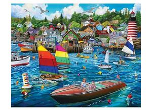 White Mountain Puzzles, Harbor Fun 1000 Piece Puzzle