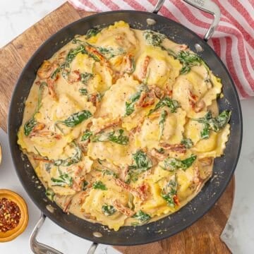 Creamy Tuscan Ravioli