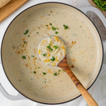 Corn and Crab Bisque