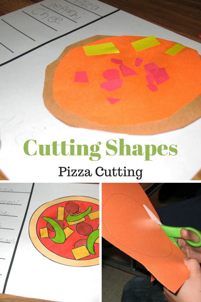 Scissor Cutting Shapes: Pizza