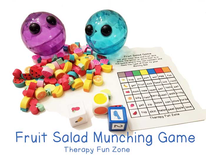 Fruit Munching Fine Motor Activies