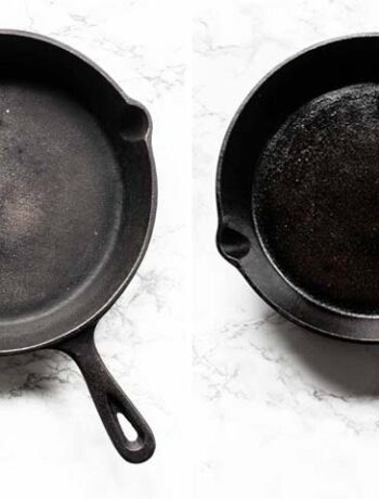 Your cast iron cookware is looking tired and has food sticking all over? See how to season a cast iron skillet or reseason cast iron cookware. Want to try? Visit thetortillachannel.com for the full instructions