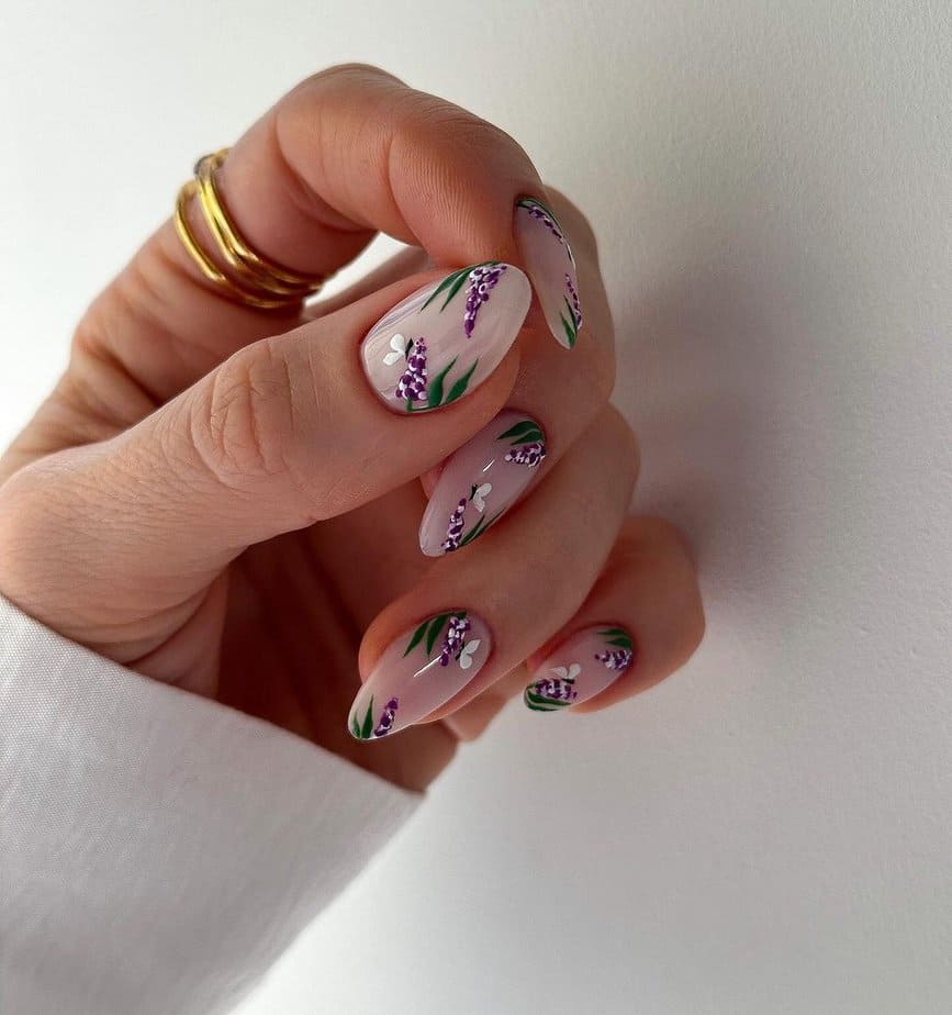 27 Gorgeous Garden Nails That Will Make Your Fingers Bloom 