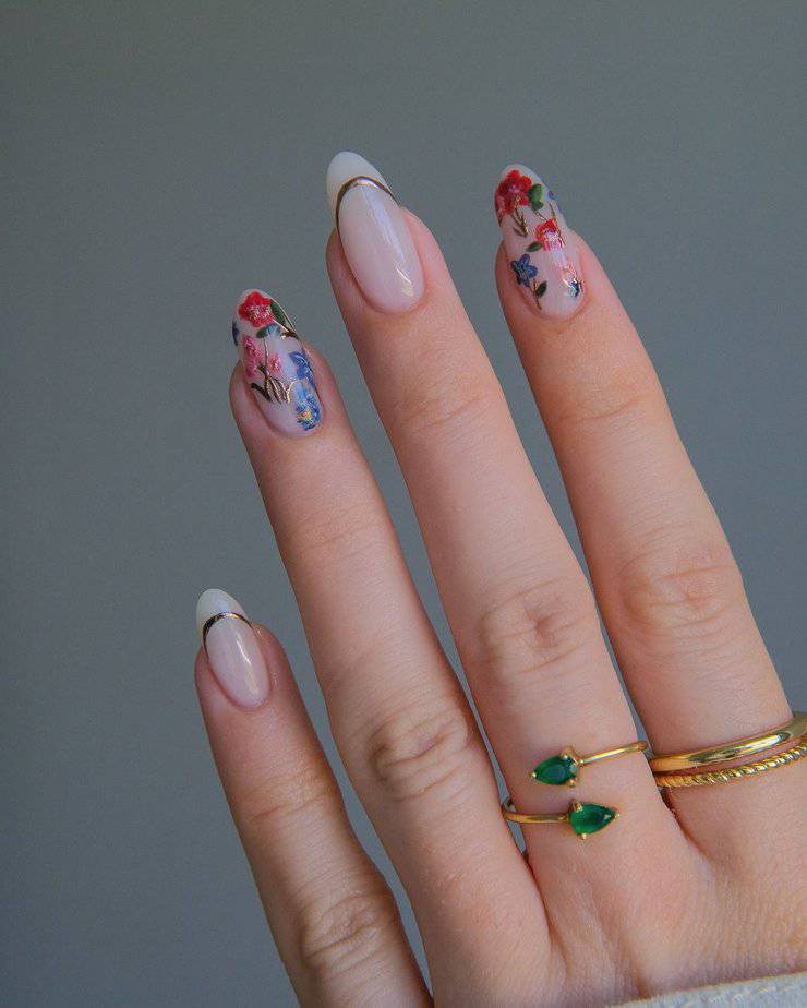 27 Gorgeous Garden Nails That Will Make Your Fingers Bloom 