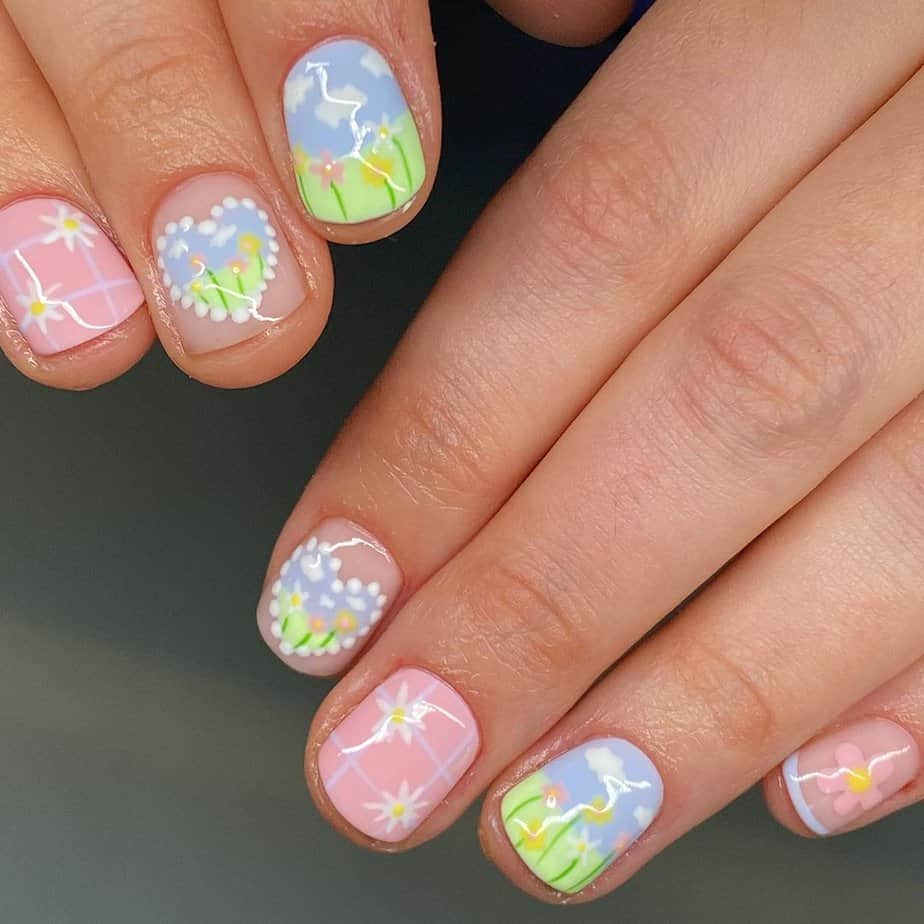 27 Gorgeous Garden Nails That Will Make Your Fingers Bloom 