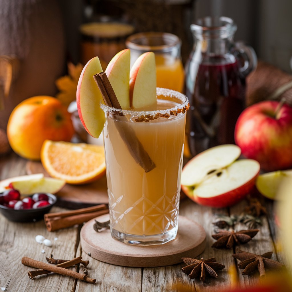 Spiced Apple Punch Mocktail Recipe