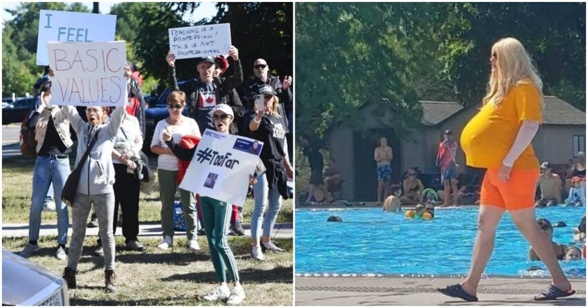 В Канаде родители митингуют против трудовика с мега-грудью