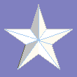 White star on lavender